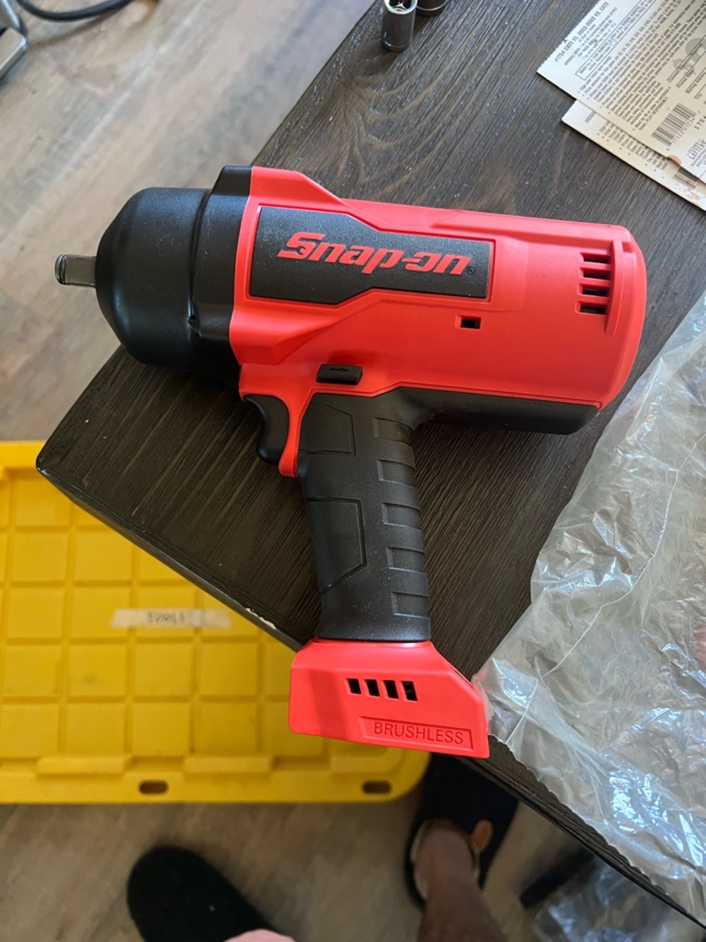 Snap-on Red and Black Brushless Cordless Impact Driver